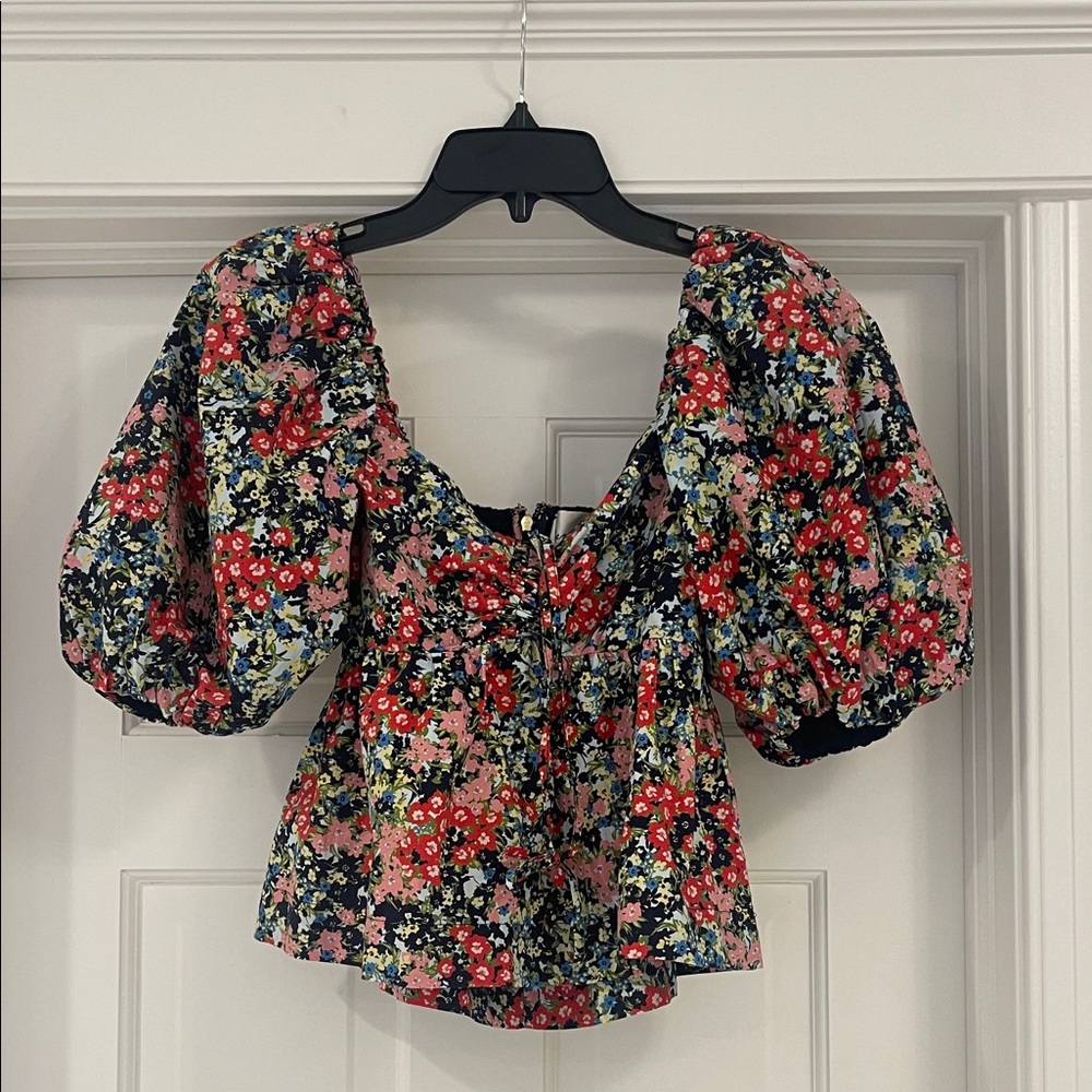 Cara Cara Pipa Top - Poppy Fields - size XS